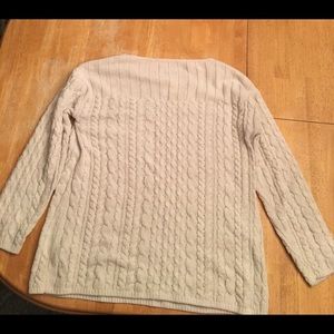 White Chenille Sweater From J.Jill